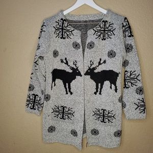 🦩3/$22 Ugly Christmas sweater cardigan